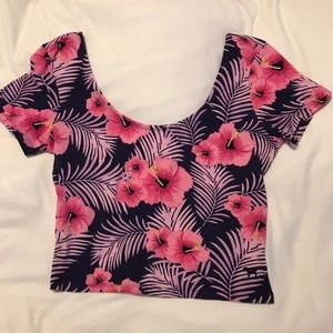 Victoria’s Secret Pink Floral Crop Top